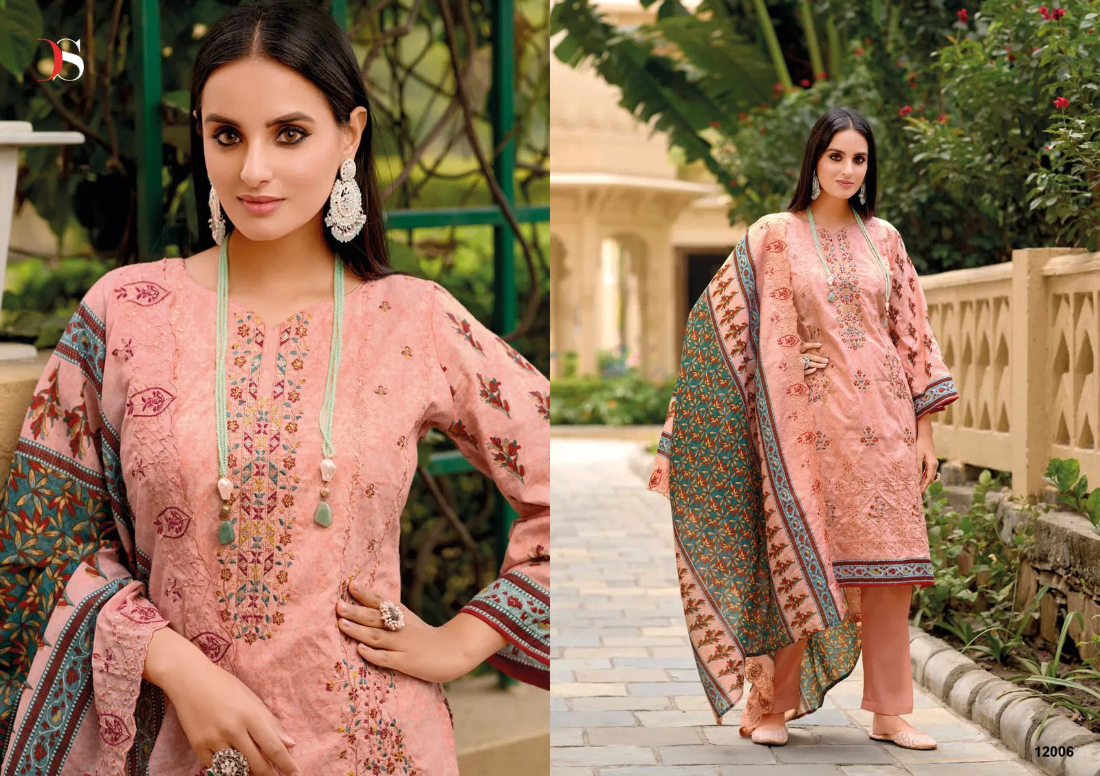 Bin Saeed 12 By Deepsy Pure Cotton Embroidery Pakistani Salwar Suit Suppliers In India